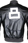 8 Ball Pool Bomber Jacket- Faux Leather Seinfeld David Puddy Lettermen Jacket - 90's Leather Bomber Jacket