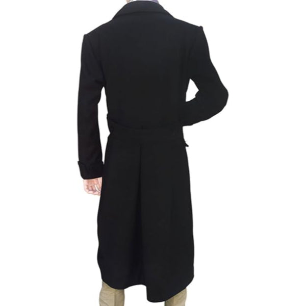 Outfitter Jackets Men's Wool Cape Sherlock Holmes Coat Large Black