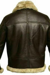 RAF Aviator B3 Shearling Sheepskin Leather Bomber Jacket For Men