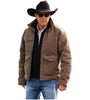 Yellowstone John Jacket Yellowstone Kevin Costner Jacket Brown Cotton Quilted Jacket For Men