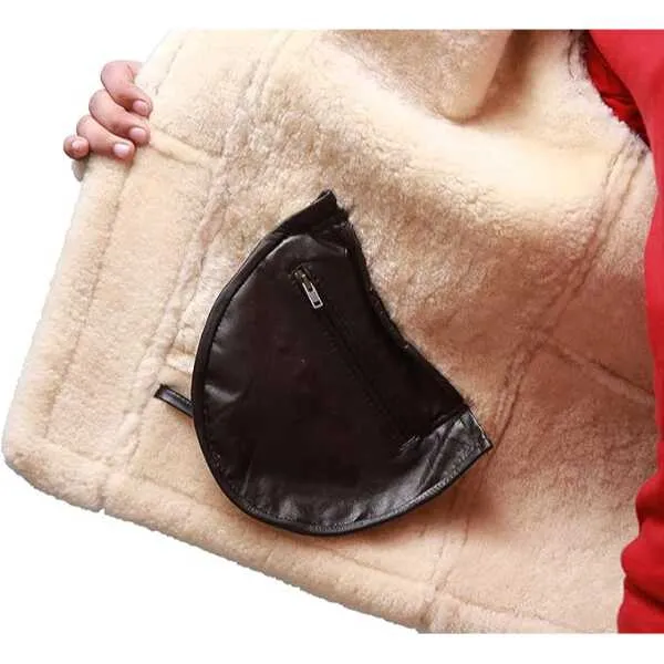 B3 Bomber Jacket Aviator Real Shearling B3 Bomber Jacket Winter - Image 3