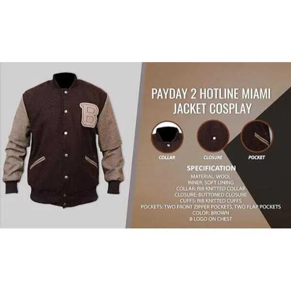 Men's MJ Thriller Red M Logo Letterman Bomber Varsity Jacket (XXS-4XL) - Image 5