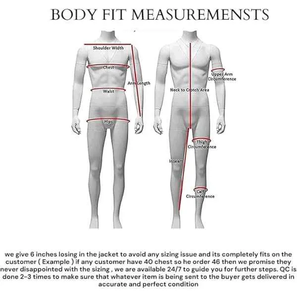 Men's MJ Thriller Red M Logo Letterman Bomber Varsity Jacket (XXS-4XL) - Image 3