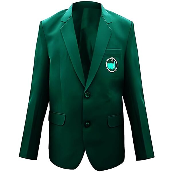 Mens green golf blazer premium cotton sports coat