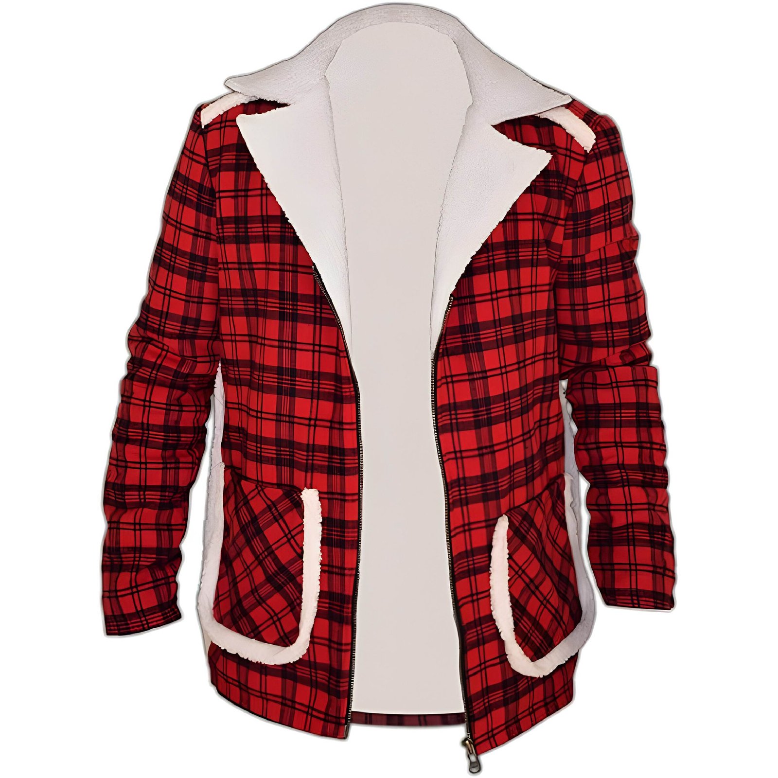 Deadpool leather jacket Ryan Reynolds red shearling jacket